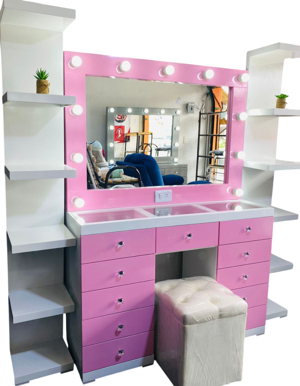 Tocador Hollywood Rosa